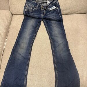 Wallflower Dark Blue Flare Jeans